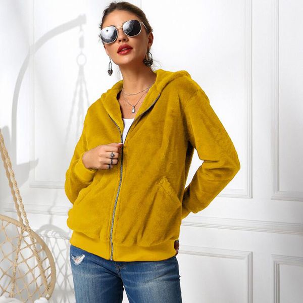 women plush hooded hoodies 9 colors long sleeve zipper pocket cardigan sweater outwear outdoor sweatshirt jacket ooa7405, White
women plush hooded hoodies 9 colors long sleeve zipper pocket cardigan sweater outwear outdoor sweatshirt jacket ooa7405, White