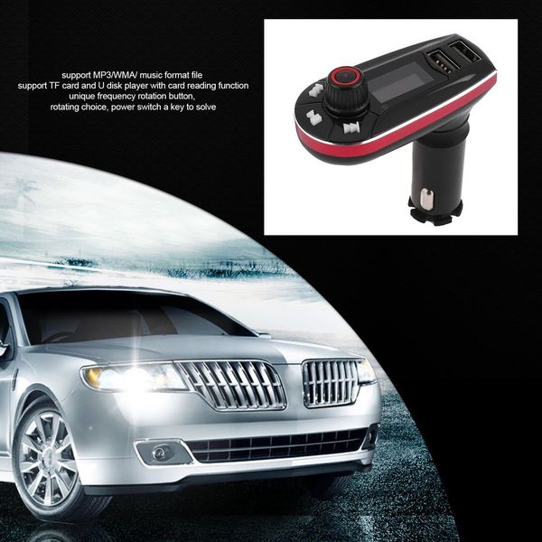 red color car kit mp3 music player wireless fm transmitter radio modulator with usb charging port / tf card slot selling
red color car kit mp3 music player wireless fm transmitter radio modulator with usb charging port / tf card slot selling
