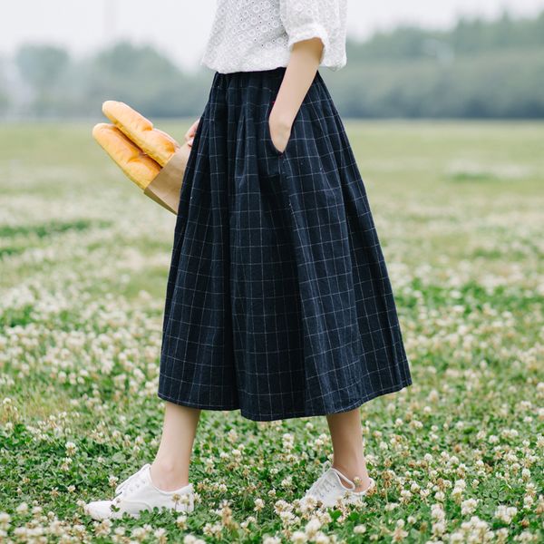 back pocket elastic waistband pocket loose line skirt girl murray spring, Black;gray
back pocket elastic waistband pocket loose line skirt girl murray spring, Black;gray