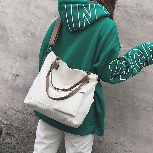 fashion shoulder bag simple solid color hasp casual large canvas capacity bags shoulder diagonal pocket soft bags #t
fashion shoulder bag simple solid color hasp casual large canvas capacity bags shoulder diagonal pocket soft bags #t