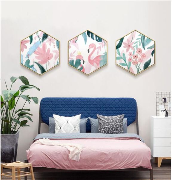 originally inshexagonal paintings nordic living room decoration pink flamingo hallway hanging modern painting
originally inshexagonal paintings nordic living room decoration pink flamingo hallway hanging modern painting