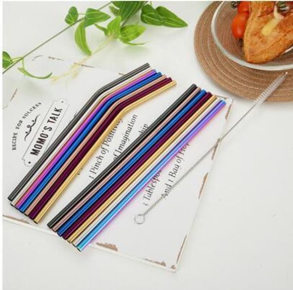 2 4 8pcs reusable drinking straw 304 stainless steel metal straws with cleaner brush for mugs 20 30oz
2 4 8pcs reusable drinking straw 304 stainless steel metal straws with cleaner brush for mugs 20 30oz