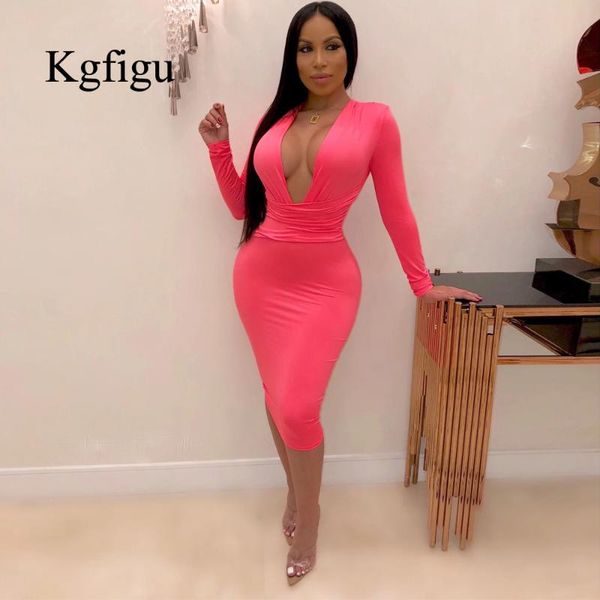 kgfigu 2020 осеннее платье женщины глубокие v-образные шеи bodycon neon розовые vestidos sexy trange рукав длина колена платья party clubwea, Black;gray
kgfigu 2020 осеннее платье женщины глубокие v-образные шеи bodycon neon розовые vestidos sexy trange рукав длина колена платья party clubwea, Black;gray