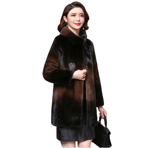 new winter parka women's winter mink coats women's whole coats loose warmth was thin fur coat overcoat, Black
new winter parka women's winter mink coats women's whole coats loose warmth was thin fur coat overcoat, Black
