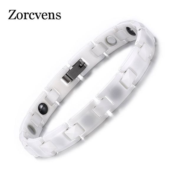zorcvens white ceramic bracelets for women trendy healthy magnetic energy bracelet, Golden;silver
zorcvens white ceramic bracelets for women trendy healthy magnetic energy bracelet, Golden;silver