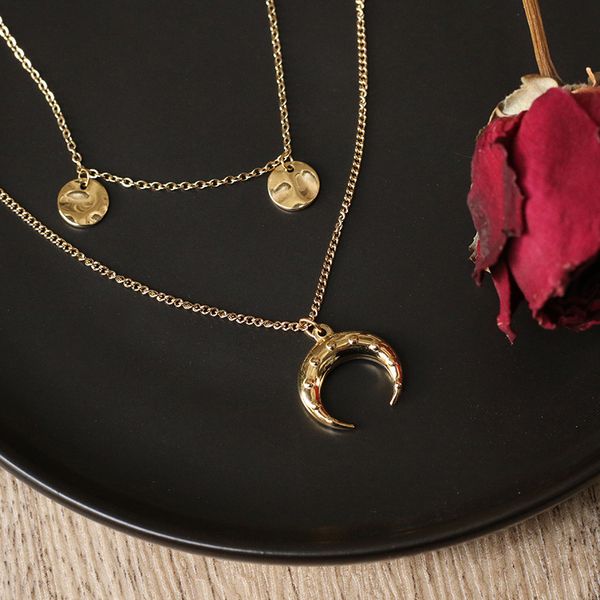 timeless wonder titanium layered moon circle choker necklace women stainless steel jewelry boho gothic japan tassel ins 1536, Golden;silver
timeless wonder titanium layered moon circle choker necklace women stainless steel jewelry boho gothic japan tassel ins 1536, Golden;silver