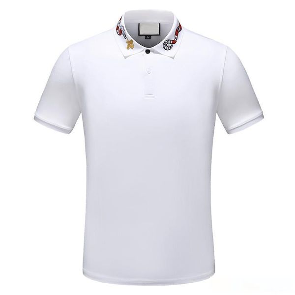 2019 designer stripe polo shirt t shirts snake polos bee floral embroidery mens high street fashion horse polo t-shirt, White;black 
2019 designer stripe polo shirt t shirts snake polos bee floral embroidery mens high street fashion horse polo t-shirt, White;black