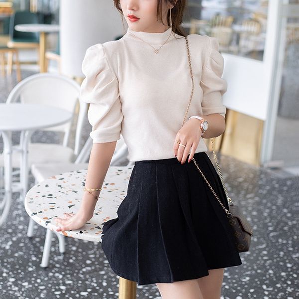 gigogou spring autumn women basic sweater crewneck half pull sleeve pullover soft female jumper fit chic knitwear pull femme, White;black
gigogou spring autumn women basic sweater crewneck half pull sleeve pullover soft female jumper fit chic knitwear pull femme, White;black