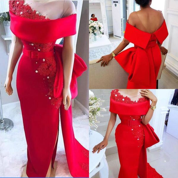 red mother of the bride dresses sheer jewel neck lace pearls prom gowns floor length special occasion dresses side split wedding guest wear, Black;red
red mother of the bride dresses sheer jewel neck lace pearls prom gowns floor length special occasion dresses side split wedding guest wear, Black;red