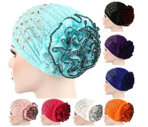 women turban hat 2020 new autumn winter muslim stretch cap warm flowers hats hair accessories, Blue;gray
women turban hat 2020 new autumn winter muslim stretch cap warm flowers hats hair accessories, Blue;gray