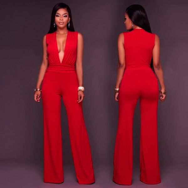 new european and american women s pants wish explosive deep v sleeveless pants, Black;white
new european and american women s pants wish explosive deep v sleeveless pants, Black;white