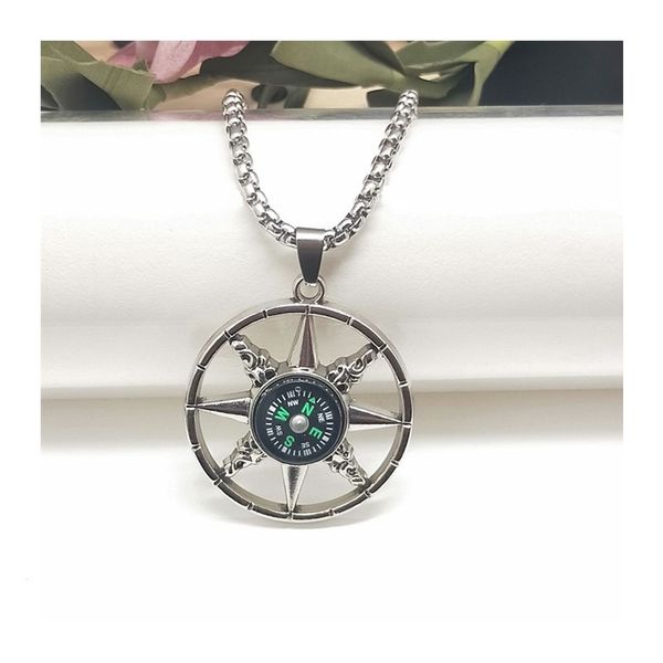 pendant necklaces fashion retro round compass necklace male hipster personality titanium steel jewelry long street hip-hop accessories, Silver
pendant necklaces fashion retro round compass necklace male hipster personality titanium steel jewelry long street hip-hop accessories, Silver