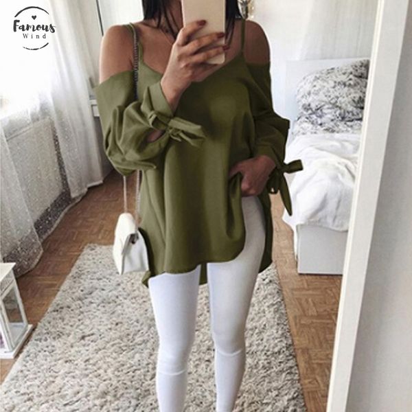 women autumn blouse off shoulder fashion sling woman shirts bowknot bandage lady chiffon blouse female blusa slash neck ws9031v, White
women autumn blouse off shoulder fashion sling woman shirts bowknot bandage lady chiffon blouse female blusa slash neck ws9031v, White