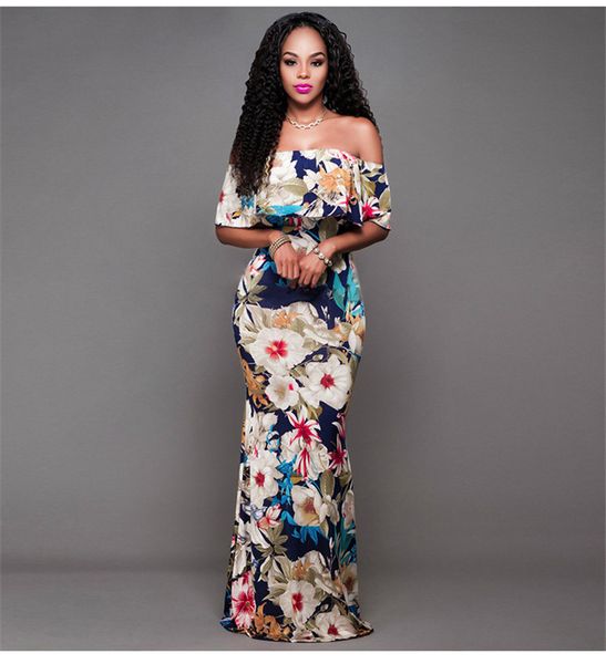womens designer maxi dresses fashion strapless floral print womens designer evening dresses casual females clothing, Black;gray
womens designer maxi dresses fashion strapless floral print womens designer evening dresses casual females clothing, Black;gray