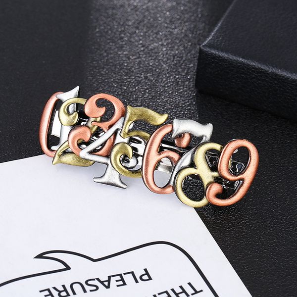 woman hair clip punk vintage numeral elephant charm barrette hair jewelry retro hairpin statement accessories, Golden;white
woman hair clip punk vintage numeral elephant charm barrette hair jewelry retro hairpin statement accessories, Golden;white