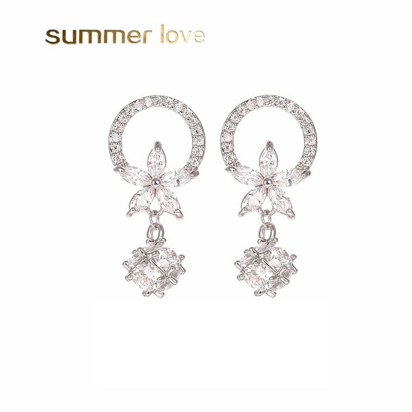 2019 fashion designer jewelry earrings 925 silver cubic zirconia flower dangle earring for women cz big gold hoop earring wedding gift, Golden;silver
2019 fashion designer jewelry earrings 925 silver cubic zirconia flower dangle earring for women cz big gold hoop earring wedding gift, Golden;silver