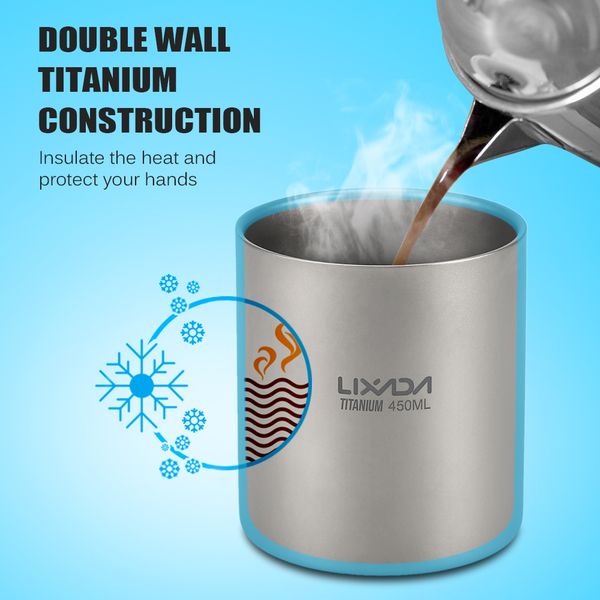 lixada outdoor pure titanium double wall water mugs titanium drinkware outdoor camping cup ultralight travel mug
lixada outdoor pure titanium double wall water mugs titanium drinkware outdoor camping cup ultralight travel mug