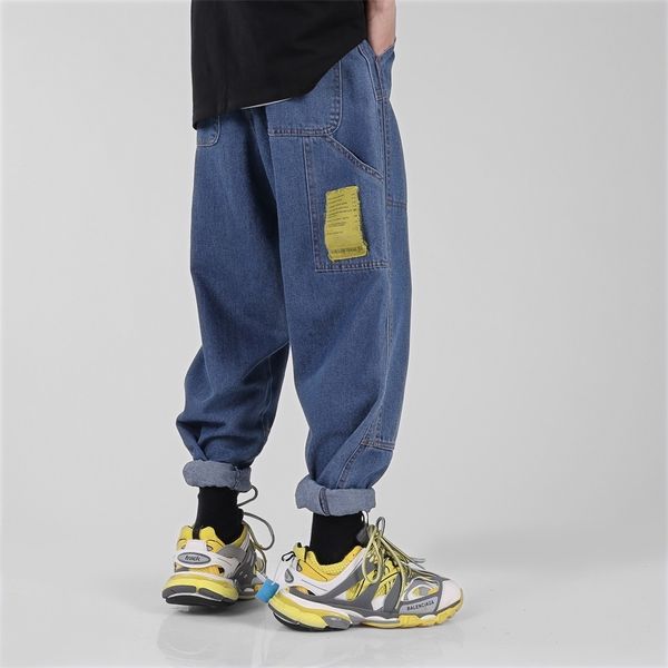 2019 summer men's wide leg pants cowboy baggy homme casual haren pants cargo pocket jeans biker denim black/blue color trousers
2019 summer men's wide leg pants cowboy baggy homme casual haren pants cargo pocket jeans biker denim black/blue color trousers
