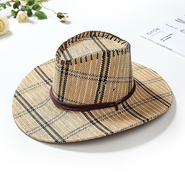men's knight scenic spot travel cap jazz cowboy cowboy hat outdoor sun hat, Blue;gray