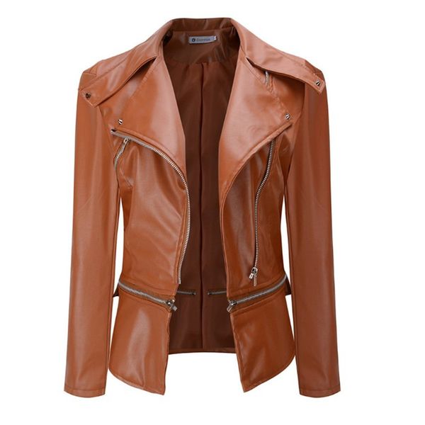 slim zipper leather jacket women plus size 4xl black coat fashion autumn 2019 pu leather jackets chaqueta cuero mujer xl5101
slim zipper leather jacket women plus size 4xl black coat fashion autumn 2019 pu leather jackets chaqueta cuero mujer xl5101