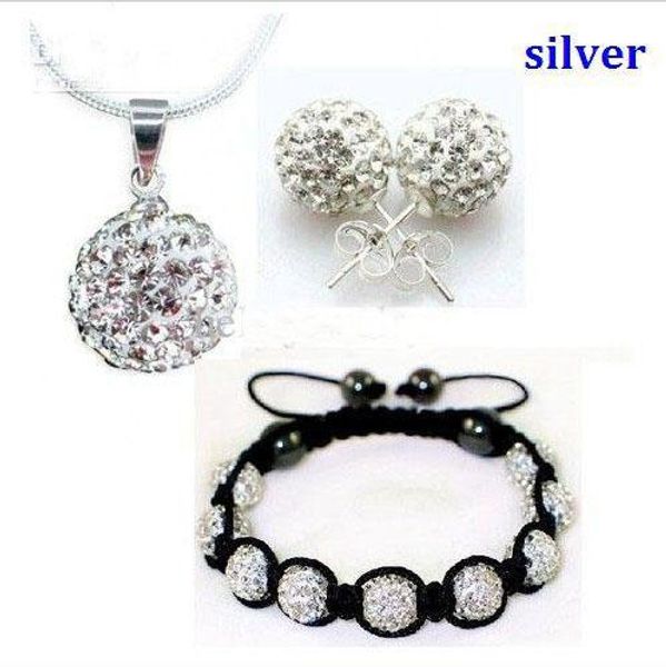 xmas gift 10mm cz crystal clay disco ball necklace bracelet earring studs jewelry set, Black
xmas gift 10mm cz crystal clay disco ball necklace bracelet earring studs jewelry set, Black