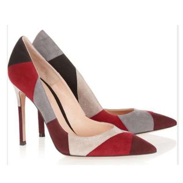 multi-color flock high heel pumps colorful rainbow stripe pointed toe dress shoes stiletto heels party shoes sweet pumps maziao, Black
multi-color flock high heel pumps colorful rainbow stripe pointed toe dress shoes stiletto heels party shoes sweet pumps maziao, Black