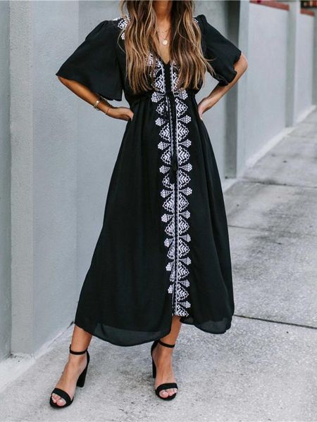 cover-ups embroidered beachwear black cotton a line pareos robe long dress v neck ruffle sleeve maxi dresses women swim suit cover up
cover-ups embroidered beachwear black cotton a line pareos robe long dress v neck ruffle sleeve maxi dresses women swim suit cover up