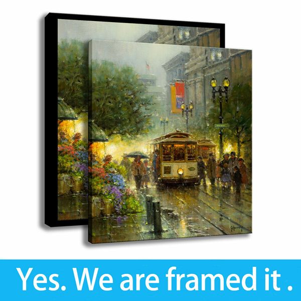 wall art modern retro painting hd print street cable car decor canvas framed art - ready to hang - framed
wall art modern retro painting hd print street cable car decor canvas framed art - ready to hang - framed