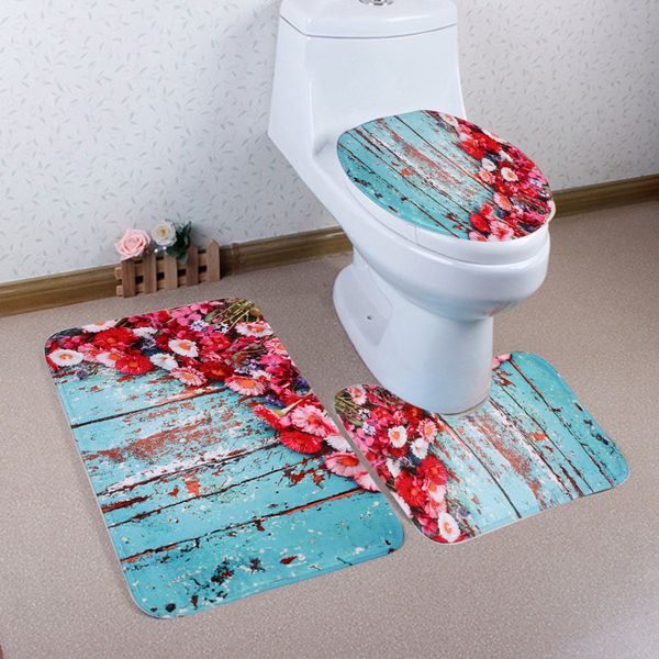3pcs/set simple rose board bathroom door non-slip toilet mat bathroom decoration carpet
3pcs/set simple rose board bathroom door non-slip toilet mat bathroom decoration carpet