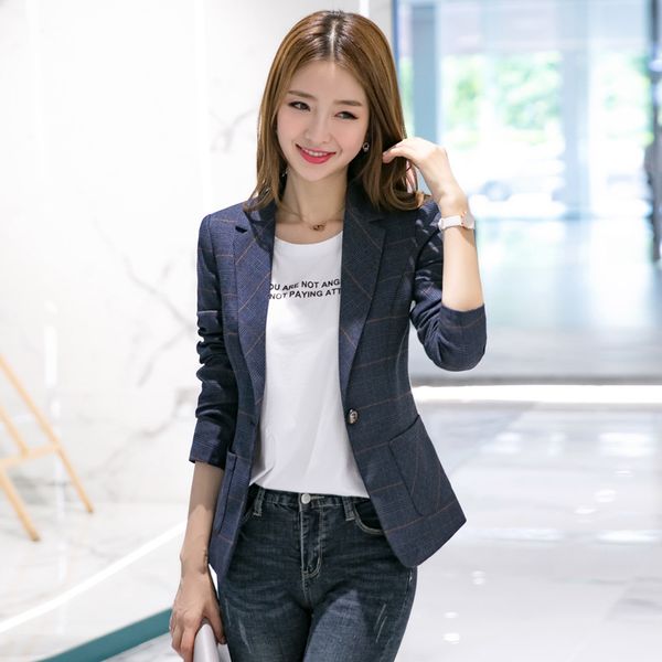women's jacket 2019 autumn new casual fashion temperament wild stitching single button small suit women's shirt, White;black
women's jacket 2019 autumn new casual fashion temperament wild stitching single button small suit women's shirt, White;black