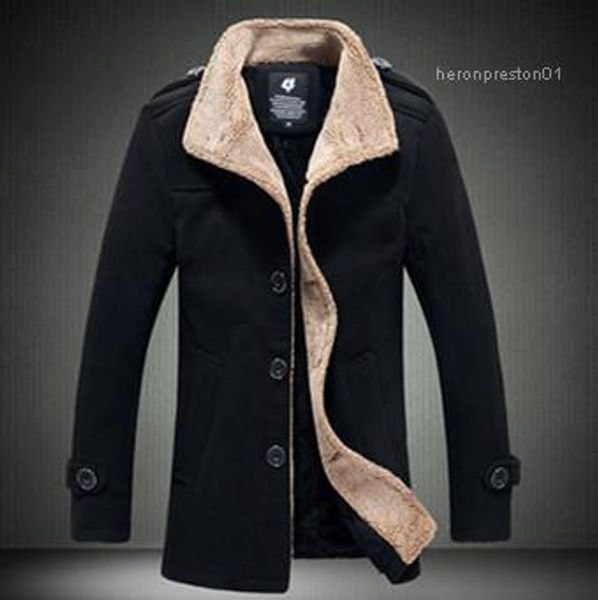 outerwear casual middleaged and elder coats autumn winter mens designer medium length trench coats lapel neck long sleeve, Tan;black
outerwear casual middleaged and elder coats autumn winter mens designer medium length trench coats lapel neck long sleeve, Tan;black