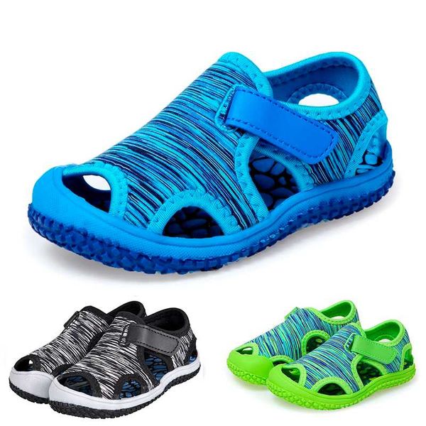 summer baby boys girls sandals kids outdoor beach water shoes children closed toe arch support sport sandals for toddler infant, Black;red
summer baby boys girls sandals kids outdoor beach water shoes children closed toe arch support sport sandals for toddler infant, Black;red