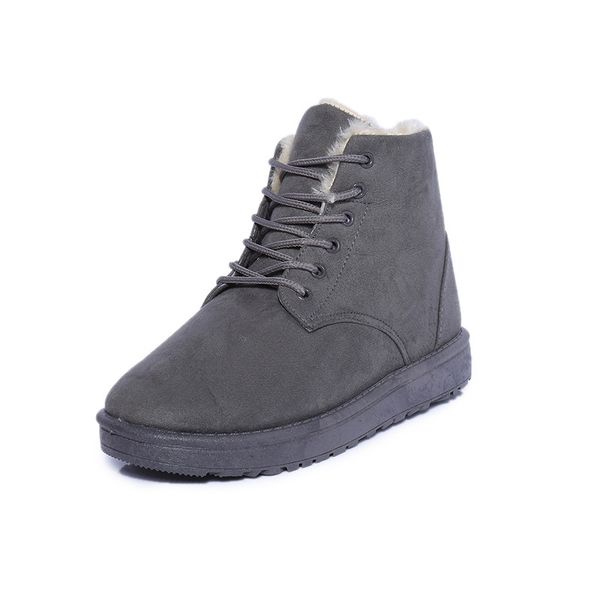 2019 new women's low-heeled boots suede shoes woman round head solid color lace up fashion women's winter snow boots size 36-40, Black
2019 new women's low-heeled boots suede shoes woman round head solid color lace up fashion women's winter snow boots size 36-40, Black