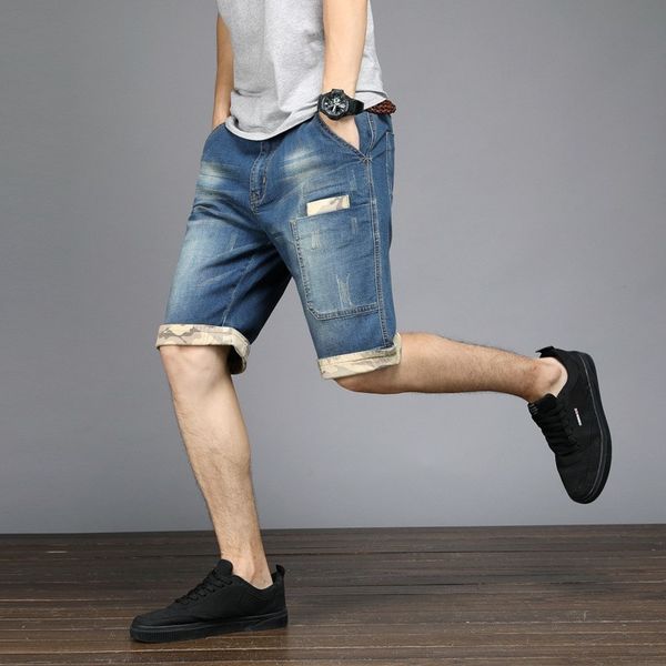 summer mens plus size 48 knee length short jeans stretch casual loose fit denim shorts pockets streetwear jeans bermuda shorts, Blue
summer mens plus size 48 knee length short jeans stretch casual loose fit denim shorts pockets streetwear jeans bermuda shorts, Blue