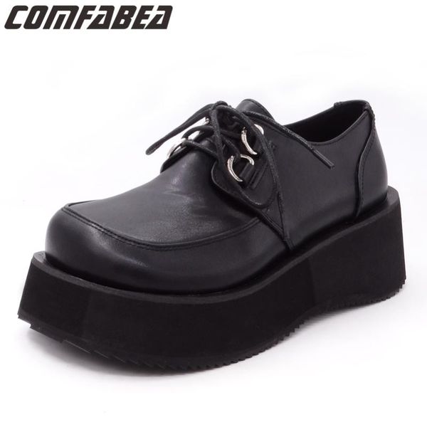 comfabea women's shoes 2019 spring shoes women platform women thick sole creepers punk shoe, Black
comfabea women's shoes 2019 spring shoes women platform women thick sole creepers punk shoe, Black