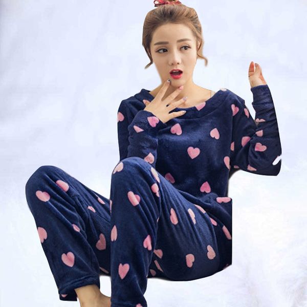 women's sleepwear 2021 version of the latest winter flannel pajamas girls long-sleeve thick warmth style coral velvet, Black;red
women's sleepwear 2021 version of the latest winter flannel pajamas girls long-sleeve thick warmth style coral velvet, Black;red