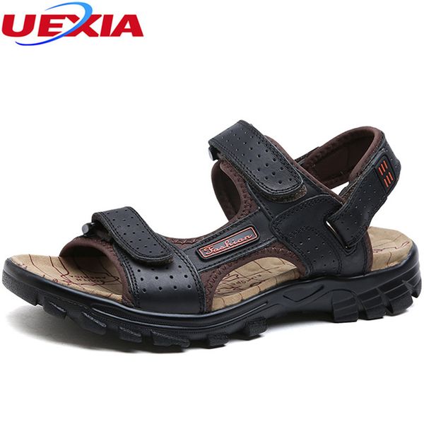 uexia rubber bottom summer leather beach shoes flip flop sandals slipper fashion casual rubber male sandals footwear breathable, Black
uexia rubber bottom summer leather beach shoes flip flop sandals slipper fashion casual rubber male sandals footwear breathable, Black
