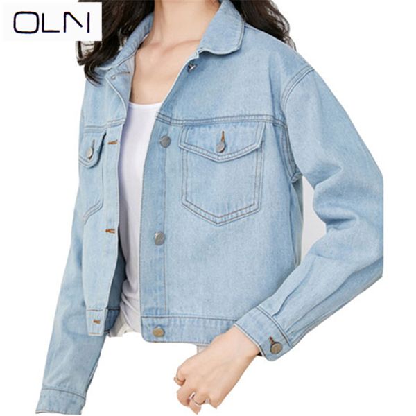 women's jackets oln korean arrival wholesale autumn denim jacket female black light blue wild, Black;brown
women's jackets oln korean arrival wholesale autumn denim jacket female black light blue wild, Black;brown