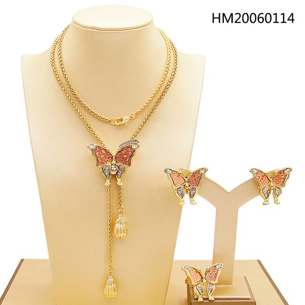 yulaili new luxury dubai gold tricolor butterfly pendant necklace earrigns ring for women nigerian wedding bridal jewelry sets, Black
yulaili new luxury dubai gold tricolor butterfly pendant necklace earrigns ring for women nigerian wedding bridal jewelry sets, Black