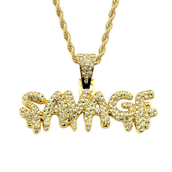 savage rhinestone alphabet pendant necklace cool necklace for men and women, Silver
savage rhinestone alphabet pendant necklace cool necklace for men and women, Silver