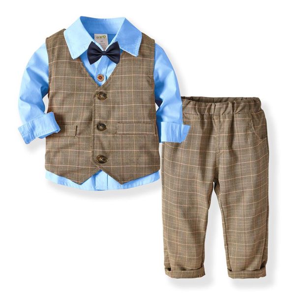 2019 baby boy clothing sets gentleman clothes cotton stripe shirt+vest+bib pants 3pcs outfits bebes suits 1 to 5 years old t200414, White
2019 baby boy clothing sets gentleman clothes cotton stripe shirt+vest+bib pants 3pcs outfits bebes suits 1 to 5 years old t200414, White