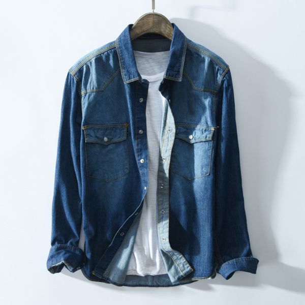 streetwear men's new fashion autumn winter casual denim long sleeve camisa dos homens pockets camisas hombre 2019 new, White;black
streetwear men's new fashion autumn winter casual denim long sleeve camisa dos homens pockets camisas hombre 2019 new, White;black