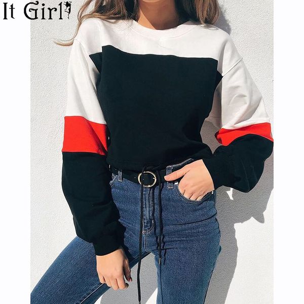 2019 winter crop streetwear bts women hoodies colorblock sweatshirt long sleeve hoodie sweat femme harajuku z130, Black
2019 winter crop streetwear bts women hoodies colorblock sweatshirt long sleeve hoodie sweat femme harajuku z130, Black