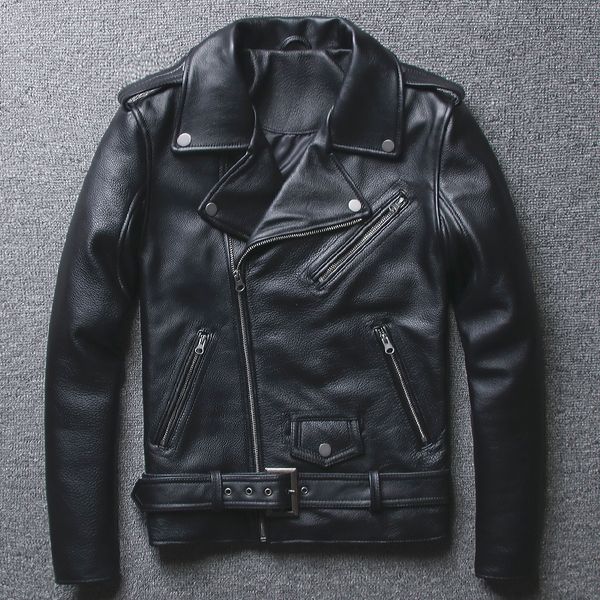 2019 new arrivals men's slim fit motorcycle leather jacket with belt pockets biker jacket men natural cow leather coat for men, Black
2019 new arrivals men's slim fit motorcycle leather jacket with belt pockets biker jacket men natural cow leather coat for men, Black