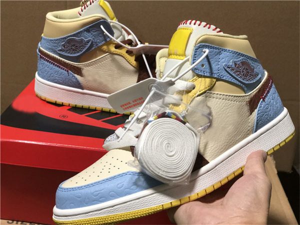 2020 est air authentic 1 mid se fearless maison chateau rouge retro pale vanilla cream blue man woman basketball shoes cu2803-200 sports, Black
2020 est air authentic 1 mid se fearless maison chateau rouge retro pale vanilla cream blue man woman basketball shoes cu2803-200 sports, Black
