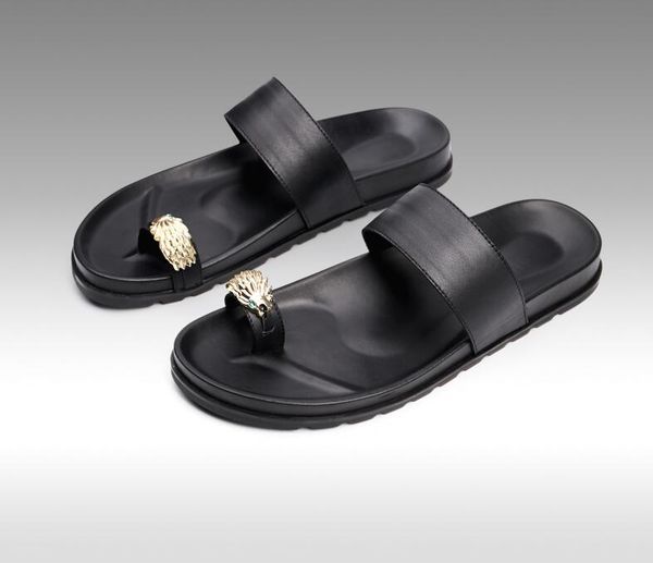 slipper men summer personality trend cowhide slippers men summer cool slippers leather casual fashion, Black
slipper men summer personality trend cowhide slippers men summer cool slippers leather casual fashion, Black