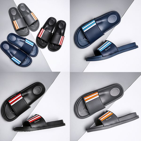 good quality designer luxury slipper gear bottoms mens striped sandals causal non-slip summer huaraches slippers beach flip flops, Black
good quality designer luxury slipper gear bottoms mens striped sandals causal non-slip summer huaraches slippers beach flip flops, Black