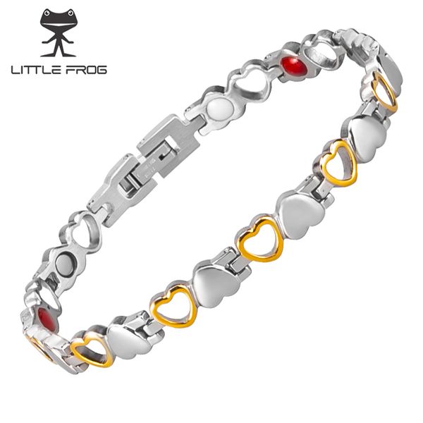 little frog magnetic bracelets for women heart women bracelet germanium health energy stainless steel bracelet women benefits, Golden;silver
little frog magnetic bracelets for women heart women bracelet germanium health energy stainless steel bracelet women benefits, Golden;silver