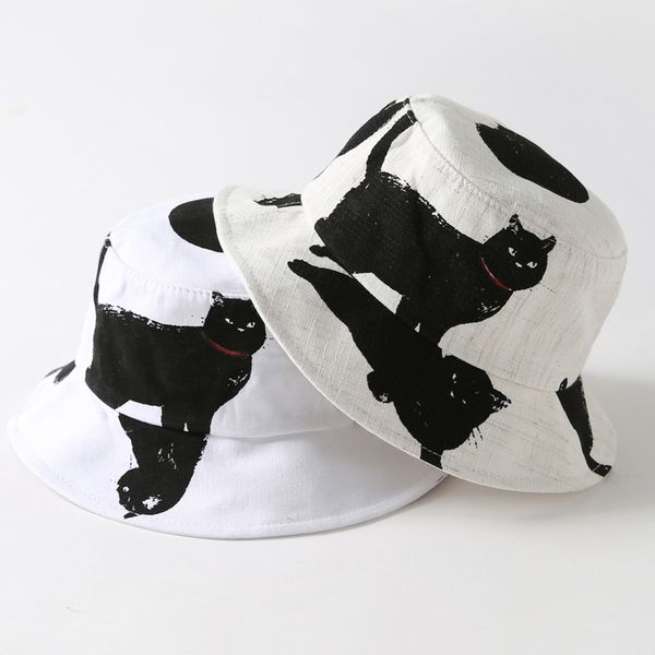 cloches printed black cat bucket hat men women japanese fisherman hats panama cotton street hip hop fishing cap sun 2021, Blue;gray
cloches printed black cat bucket hat men women japanese fisherman hats panama cotton street hip hop fishing cap sun 2021, Blue;gray