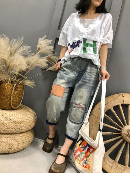 dark blue white black feer thin section 7 minutes of pants female summer new elastic waist bk4508
dark blue white black feer thin section 7 minutes of pants female summer new elastic waist bk4508